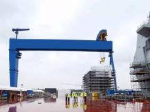 福建三明市160吨造船龙门吊